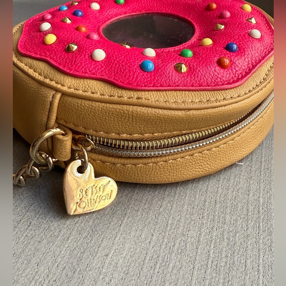 Betsey Johnson Pink Donut Mini Bag - Picture 3 of 7